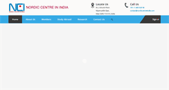 Desktop Screenshot of nordiccentreindia.com