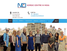 Tablet Screenshot of nordiccentreindia.com